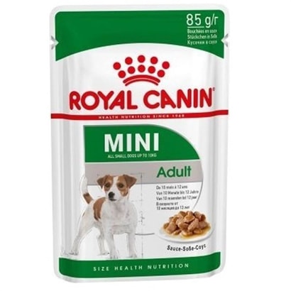 پوچ سگ بالغ نژاد کوچک رویال کنین 85 گرم Royal Canin Mini Adult
